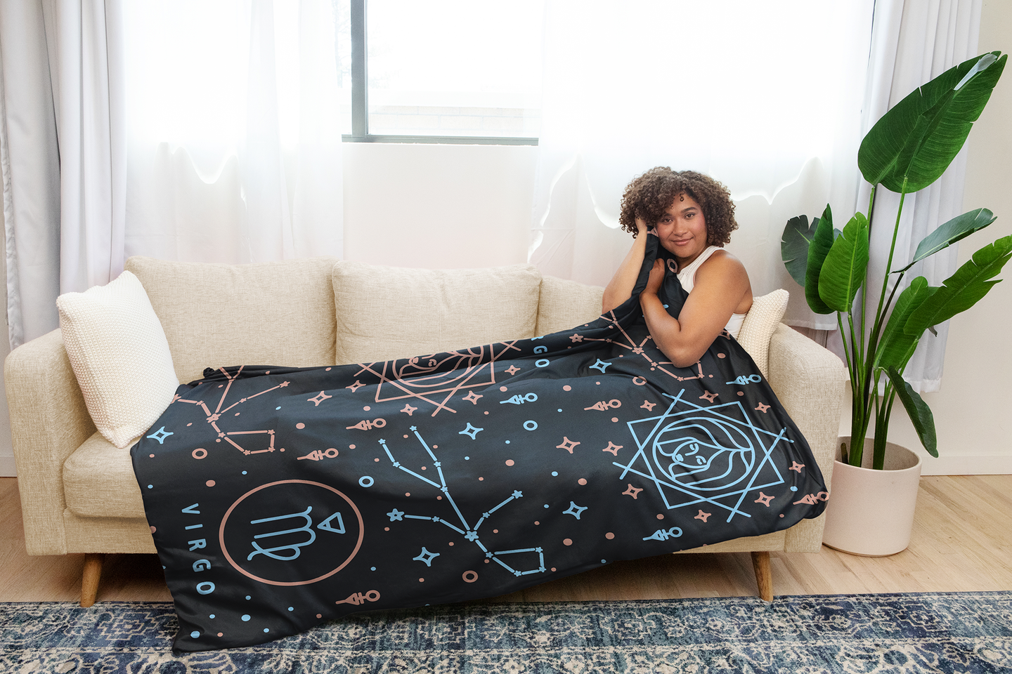 astrology weighted blanket
